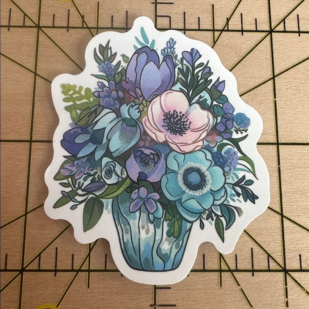 💜13/$13 +Bundle Sticker Sale | Primrose Flowers Waterproof Sticker